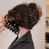 Pinza para el pelo grande de Carey con forma de Calabaza para Mujer, Nueva Pinza de Garra de Alto Nivel para Verano, Accesorio para el pelo tipo Pinza de Tiburón