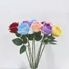 Rosa Búlgara Flores Artificiales Hechos a Mano Flores Artificiales Decoración de Sala de Casa de Alta Gama Ramo Decoración de Dormitorio Sala de Estar