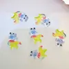 Novas Decorações de Arte para Unhas Peixinhos Coloridos Gelo-Claro, Versáteis e Fofas Acessórios de Resina Koi da Sorte 3D para Unhas