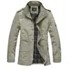 Chaqueta para hombre con múltiples bolsillos, transfronteriza de Amazon, abrigo fino y transpirable para primavera y otoño para hombres de mediana edad y mayores, ropa de trabajo para exteriores, talla grande