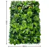 Pared de Plantas Artificiales, Pared de Fondo, Pared de Césped de Plástico con Plantas Verdes, Letrero de Fachada de Tienda, Pared de Imagen, Decoración de Pared de Flores Artificiales