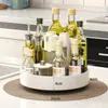 Estante de Almacenamiento Giratorio 360° para Condimentos, Encimera de Cocina, Multifuncional, Caja de Almacenamiento para Aceite, Sal, Salsa, Vinagre y Condimentos