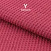 Tela de Waffle 230Gtr Rayón Poliéster Elástico Primavera Verano Camiseta Traje de Moda Tejido de Punto