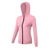 Chamarra profesional para correr y yoga para niñas al por mayor, de secado rápido, con capucha de alta elasticidad, ropa deportiva de moda que absorbe el sudor y es transpirable para mujer