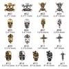 Corazón de Cuervo Retro Aleación Accesorios para Uñas Estilo Punk Cruz Francesa Palacio Decoraciones Metálicas de Diamantes para Uñas