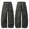 Nuevos 2026 Moda Urbana Americana Floral Oscuro Cintura Media Ropa de Trabajo Pantalones Casuales Pantalones Camuflaje Cimitarra Suministro Directo al por Mayor 34