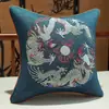 Cojín Rojo de Boda Decoración Festiva China Almohada de Respaldo Funda de Algodón para Sofá Cojín Sala de Estar Cama Hogar Relleno de Almohada