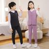 Uniformes Escolares para Niños, Chalecos para Niños y Niñas, Pantalones Gruesos y Cálidos, Pantalones de Lana para Otoño e Invierno para Niños Mayores, Ropa Interior Versátil para Niños Pequeños y Medianos