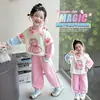 Conjunto de Otoño para Niña: Moda 2026 Conjunto de Sudadera de Dos Piezas para Niñas, Estilo Coreano Conjunto de Dos Piezas de Pantalones de Chándal para Otoño para Niños