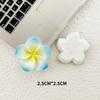 Cor Vibrante Flor de Cinco Pétalas Acessórios de Resina DIY Borracha Creme Capa de Celular Furos para Sapato Roupa Fivela de Sapato Adesivo para Copo d'Água