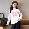 Y2242# ropa de primavera y otoño para niños, manga larga, nuevo estilo occidental para niñas, camiseta interior de cuello redondo con dibujos animados para bebés, moda
