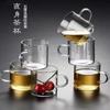 Encierre la estufa para cocinar té lateral para hacer tetera Alto Borosilicato mango de madera resistente a altas temperaturas hogar oficina té cocina lateral para agregar estufa eléctrica de cerámica