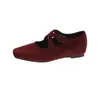 Zapatos Mary Jane de color liso con brisa nocturna, a la moda, nuevos, de tacón bajo, 2026, zapatos de vestir Mary Jane para mujer, otoño, tacón grueso, estilo retro francés