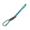 Lanyard de Paracord Trenzado con Gancho Hebilla de Liberación Rápida de Anilla en D para Botella de Agua Soporte para Botella de Agua Mineral Mosquetón Gancho para Mochila de Exterior