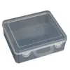 Caja de herramientas portátil de tamaño pequeño, caja vacía, caja de almacenamiento de plástico transparente PP, protección del medio ambiente para el hogar, equipo de pesca, rompecabezas, accesorios, caja organizadora