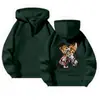 Sudadera con capucha de marca de moda Diseño X Estampado de letras Sudadera sin capucha Sudadera con capucha y media cremallera de tigre Chaqueta americana