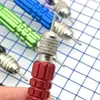 Bádminton raqueta manual reemplazo ojal agujero para encordar extractor de clavos extractor de clavos de doble extremo girar artículo predeterminado otro ninguno