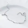 Nalan Plata S925 Exquisita Minimalista Estilo Ins Cadena de una Sola Perla de Diamante Pulsera de Perlas Ajustable S8214