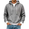 Sudadera con capucha de gofre de peso pesado de manga larga con bloques de color de ajuste holgado, ropa deportiva casual para hombre, nueva tendencia transfronteriza europea y americana