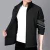 Sudadera Cardigan para Hombre Primavera y Otoño Nueva Estilo Americano Gruesa Casual Espesada Manga Larga Cuello Alto Chaqueta Top Versátil