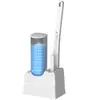 Escova de vaso sanitário descartável de parede sem furos com cabeças de escova substituíveis e dissolvíveis - um item essencial para a limpeza do banheiro, disponível para atacado