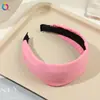 Diadema Suave de Esponja con Ala Ancha para Mujer, Realza la Apariencia de la Cabeza, Adecuada para el Uso Diario, Hace que el Rostro Parezca Más Pequeño, Venta al por Mayor de Accesorios para el Cabello