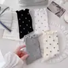 Meias florais de renda até a panturrilha, da coleção trendy primavera/outono 2026, respiráveis, estilo Miu, estilo japonês e adequadas para o verão