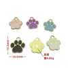 Goteo de Aceite Dibujo Animado Lindo Gato y Perro Huellas de Patas Colgante Accesorios DIY Corazón Oso Pata Pendientes Llavero Joyería Colgante