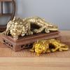 Nuevos Adornos de Tortuga Dragón de Latón y Tortuga Pitón, Artesanías de Escultura de Cobre de Bestias Repelentes al Agua, Artículos Decorativos para Escritorio de Oficina