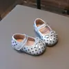 Zapatos para Niña con Lunares y Lazo para Bebé 2026 Nuevos para Primavera y Otoño Zapatos Suaves de Princesa para Niños Zapatos Individuales para Bebé