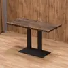 Mesa de negociación engrosada, habitación de hotel en alquiler, restaurante de comida rápida, juego de mesa y sillas para té de burbujas y bocadillos, cafetería, mesa cuadrada pequeña de color pizarra
