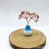 Árvore da Riqueza de Cristal Natural Transfronteiriça Mini Árvore da Vida Pequenos Enfeites Decoração de Casa Carro Mesa Vaso Árvore de Cristal