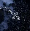Collar con Colgante de Cruz Vintage de Plata 925 para Mujer, Diseño de Nicho, Lujo Ligero de Alta Gama, Versátil, Moderno y Único