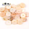 6/8mm Furo Médio Branco Pérola Colorido DIY Acessórios para Joias Colar Artesanal Pulseira Contas Semi-Acabadas