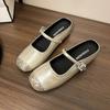 Medias Pantuflas Mary Jane Ropa de Exterior Plata Falda Interior Elevador Puntera Sandalias de Verano para Mujer Estilo Nuevo Suaves