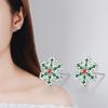 Pendientes de bola de pelo de otoño e invierno, pendientes, pendientes, regalo, campana, copo de nieve, mujeres, serie navideña, joyería para las orejas, venta al por mayor