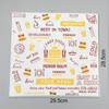 Papel para Hambúrguer Grau Alimentício Filme Descartável Hambúrguer Rolo de Frango Sanduíche Arroz Assar Óleo Prova Saco de Papel Atacado