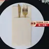 Guardanapo de papel sem poeira saco para talheres de papel guardanapo de pano espesso jogo americano restaurante ocidental hotel guardanapo para bife branco personalizado lo
