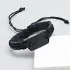 Pulsera Ajustable de Cuero Negro de Simple Tirón Joyería de Personalidad Tejida Retro Europea y Americana Accesorios de Moda para Hombre y Mujer