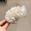 Pinza Plátano Plisada Vertical con Lazo Floral para Cola de Caballo de Verano 2026 Nuevos Pasadores para la Parte Posterior de la Cabeza Accesorios para el Cabello