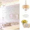 Cortina de Puerta de Cristal Transparente Cortina Decorativa de Cuentas Hecha a Mano Materiales DIY Accesorios Cortina de Cuentas Cuentas Sueltas Cuentas Facetadas