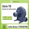 Ventilador de pressão média centrífuga permeável TB150-5 indústria de revestimento de alimentos que suporta combustão 4KW ventilador à prova de explosão
