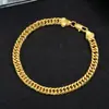 Corrente Cubana estilo Hip-hop, corrente torcida de aço titânio, fecho lagosta, pulseira preta, joia de pulseira de aço inoxidável masculina Europeia e Americana