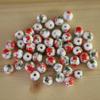 Cuentas sueltas de porcelana azul y blanca, cuentas de cerámica, material de joyería, cuentas sueltas, nudo chino, cadena de cuentas, pulsera, collar, pendientes, cuentas redondas de cerámica