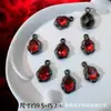 Accesorios de Estilo Oscuro Estilo Europeo y Americano Mariposa Negra Pistola Cruz de Rosa Colgante Pulsera de Cuentas DIY Collar
