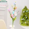 Decoraciones de Pascua Transfronterizas Conejo Creativo Huevo de Pascua Ramas Artificiales Ramo de Fiesta DIY Accesorios para Arreglos Florales