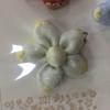 Gasa Bordada Flor de Cinco Pétalos Accesorios DIY Flor Hecha a Mano en Tela Accesorios Florales de Algodón Relleno Flor Pequeña Flor Pentagonal con Purpurina