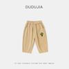 [100% Algodão Puro] Calças Casuais Infantis Dudu Coleção Outono Calças de Bebê Novo Estilo Outono Calças Longas para Meninas Roupas Infantis