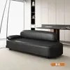 2026 Venta Caliente Estilo Crema Sofá Pequeño para Apartamento Recámara Chaise Longue Sofá Perezoso Respaldo Cuero Resistente a Arañazos de Gato Sofá de Belleza