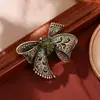 Broche de Gravata Borboleta Novo Transfronteiriço Design Retrô de Alto Padrão Grande Alfinete de Laço Corsage Acessórios para Roupas Femininas